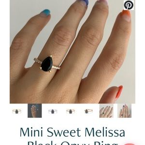 Mini Sweet Melissa Black Onyx Ring - Marrow Fine